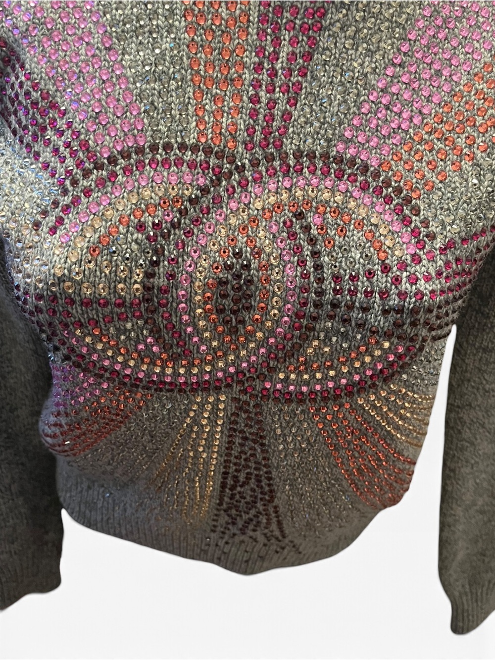 Authentic Chanel Fall 2022 Runway Iconic Crystal Embellished CC Cashmere Sweater - Picture 3 of 11